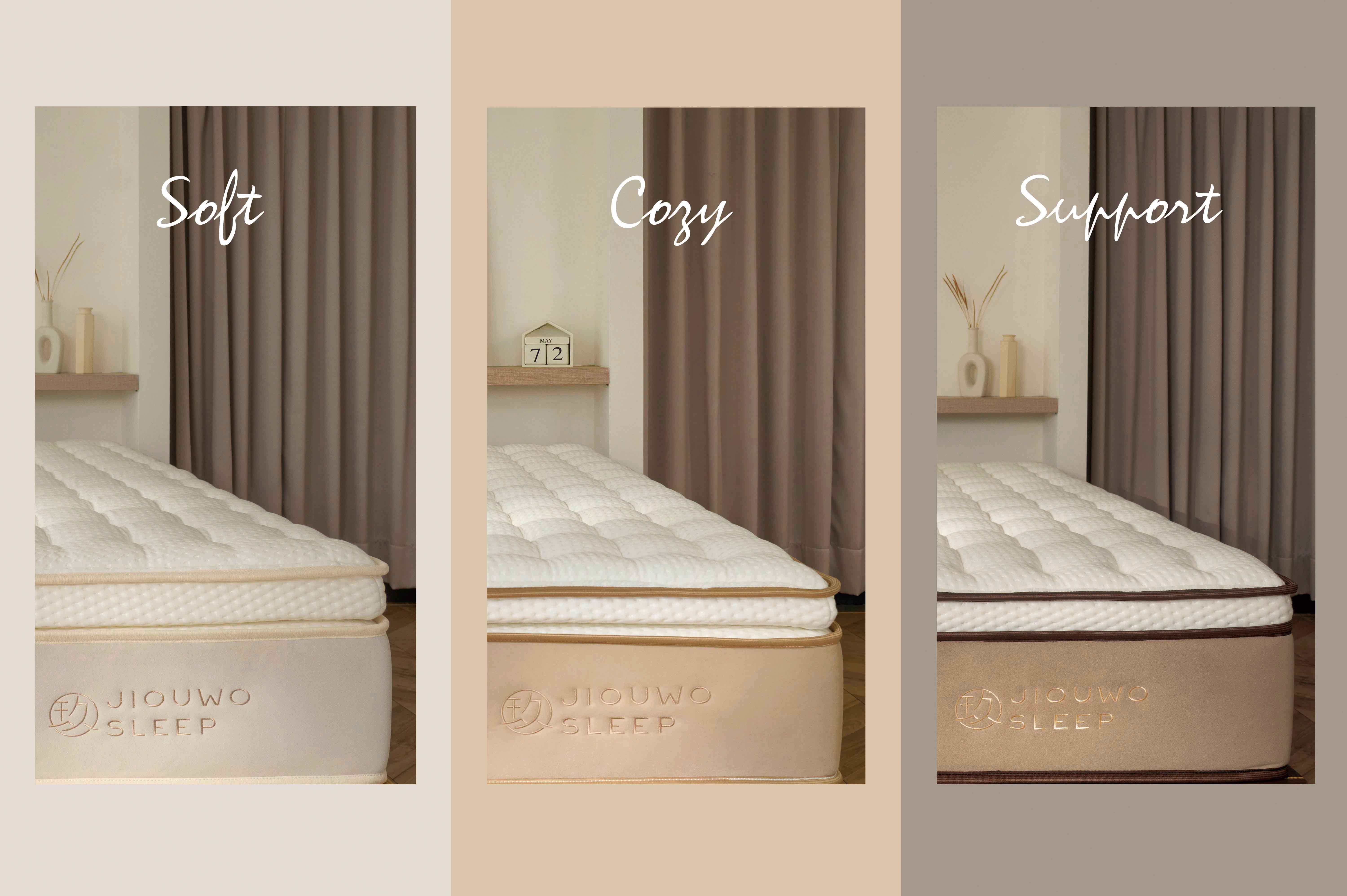 玖張床的睡眠方程式<br/>3種躺感 X 3種層次