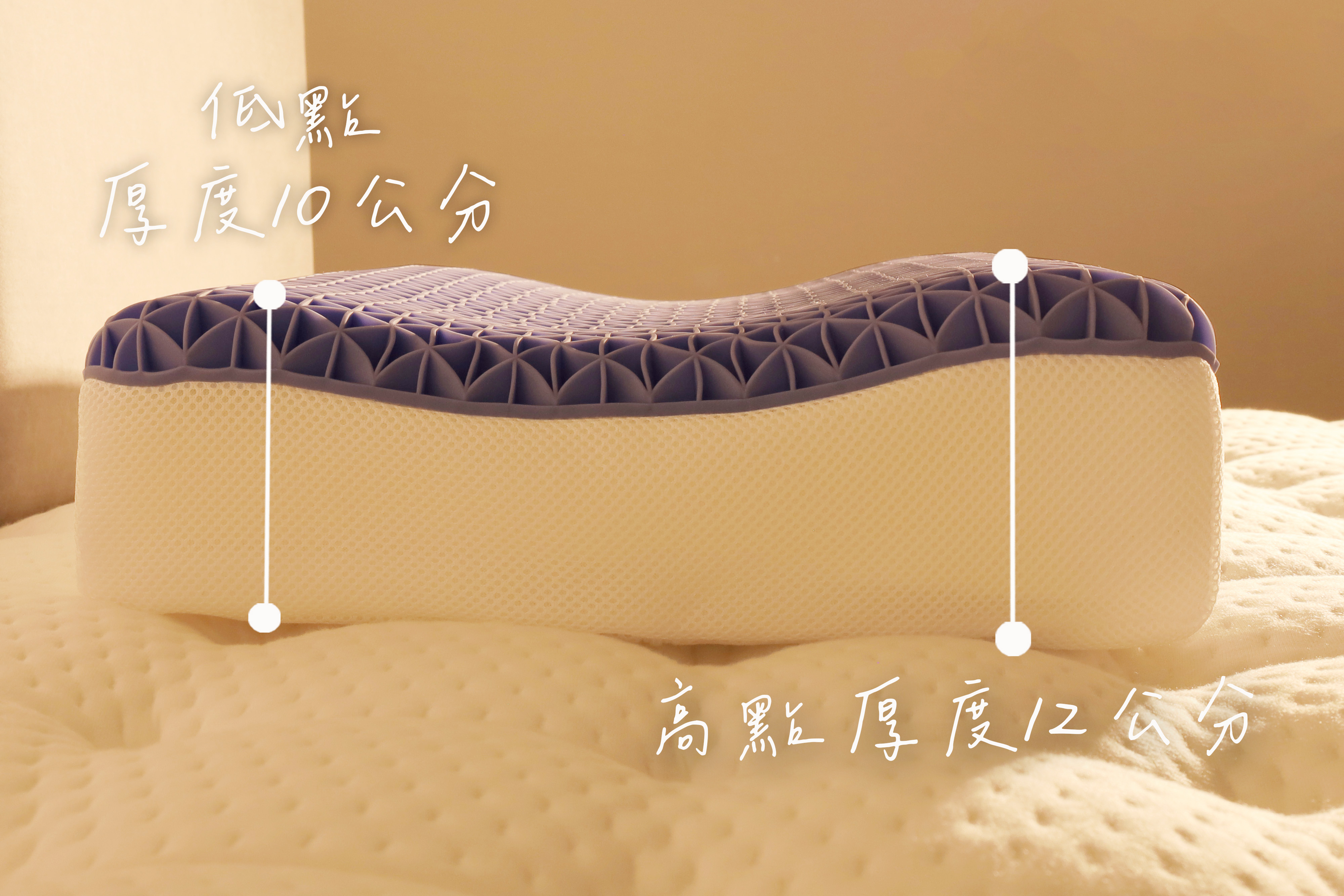 Taiwan TPE pillow 科技果膠枕